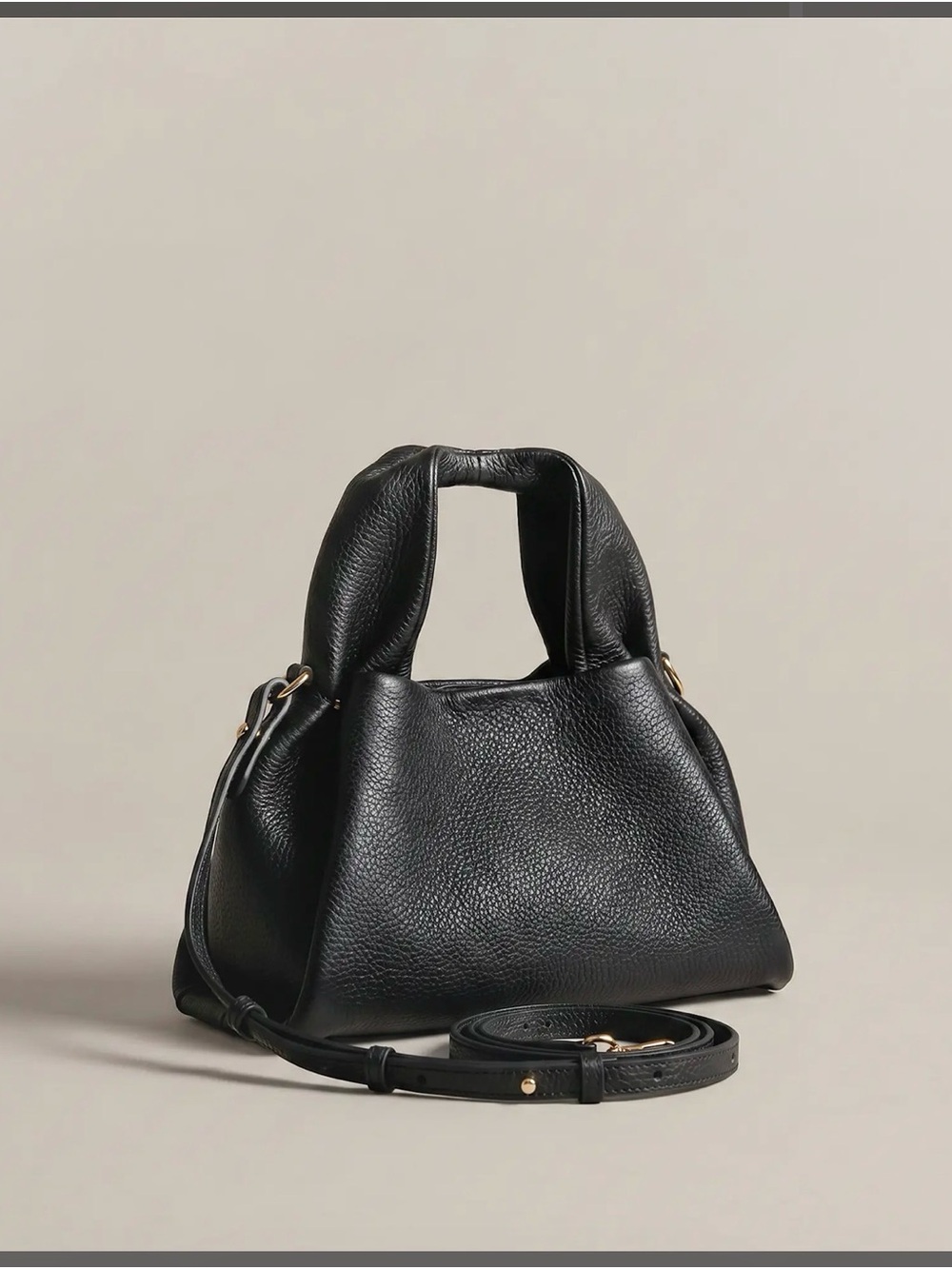 NWT Black Italian Leather Crossbody - Quince Kaia Bag - Picture 2 of 10